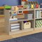 Flash Furniture Bright Beginnings Commercial Grade 3 Section Modular WoodenClassroom Open StorageUnit, Safe, Kid Friendly Design, Natural MK-KE23933-GG - alternate 3